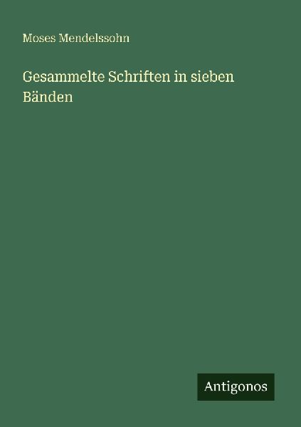 Gesammelte Schriften in sieben Bänden