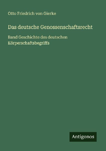 Das deutsche Genossenschaftsrecht