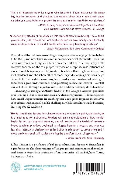 Improving Learning and Mental Health in the College Classroom
