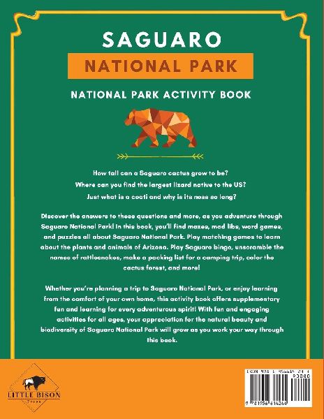 Saguaro National Park Activity Book