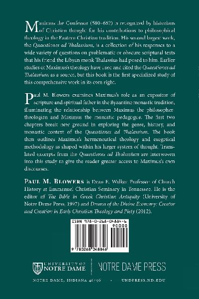 Exegesis and Spiritual Pedagogy in Maximus the Confessor