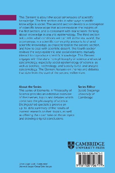 The Social Dimensions of Scientific Knowledge
