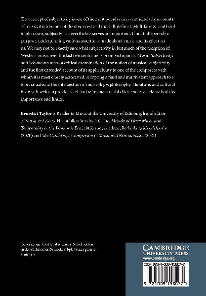 Music, Subjectivity, and Schumann