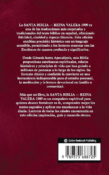 SANTA BIBLIA - REINA VALERA 1909 (Spanish Edition)