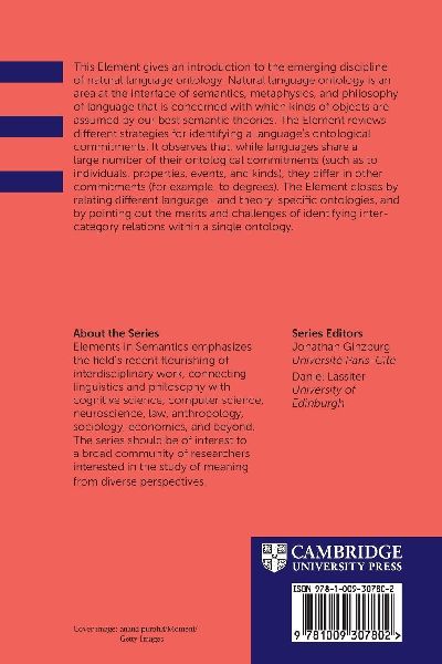 Natural Language Ontology and Semantic Theory