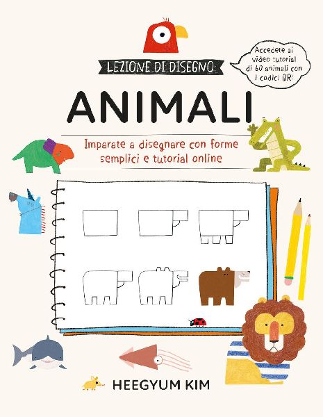 Lezione di disegno. Animali. Imparate a disegnare con forme se...