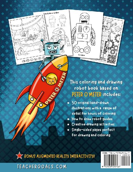 The Amazing Robot Coloring and Drawing Book