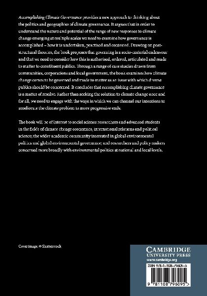 Accomplishing Climate Governance