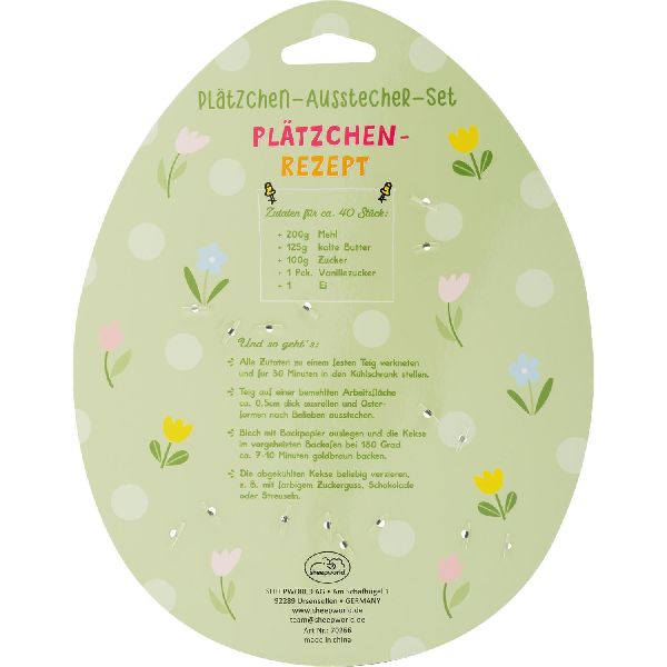 Ausstecher-Set Motiv 'Piep, piep, piep, ich hab Dich lieb!'
