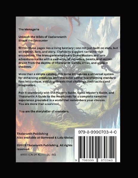 Legends of Thaloranth Menagerie A Bestiary of Valororanth