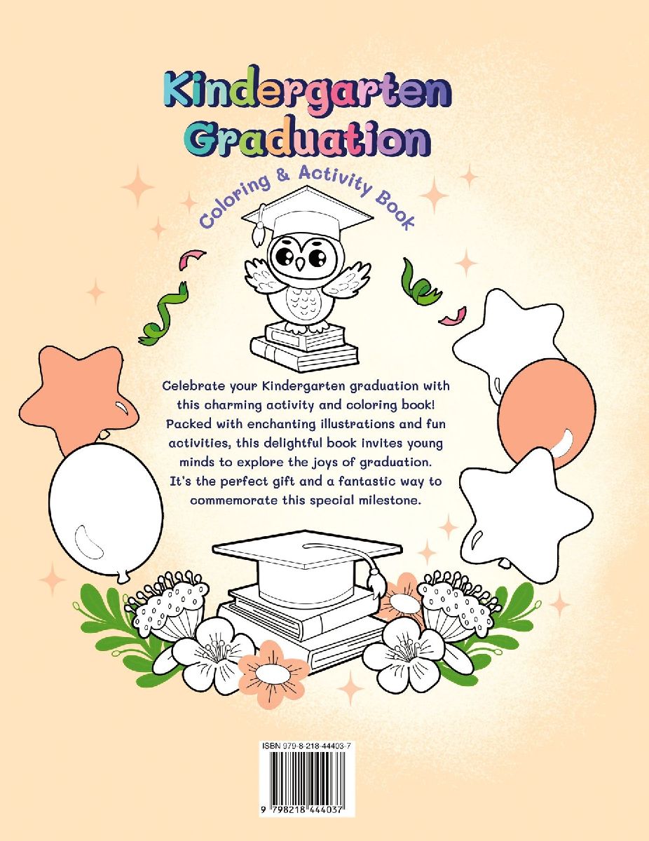 Kindergarten Graduation Coloring & Activity Book