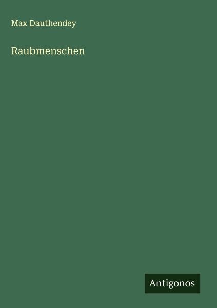 Raubmenschen
