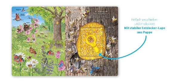 Mein Lupen-Wimmelbuch: Wald und Wiese