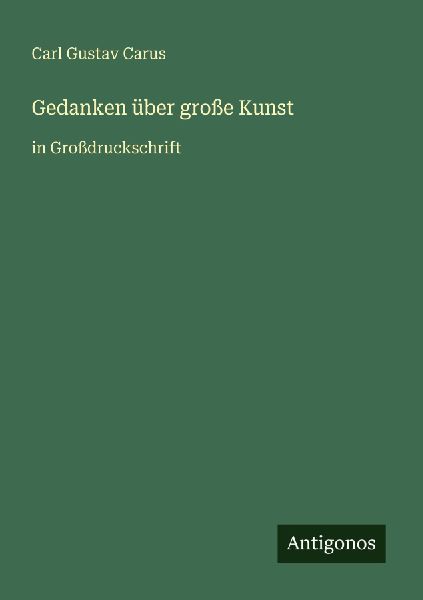 Gedanken über große Kunst