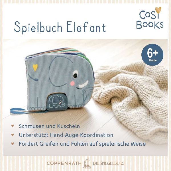 CosyBooks: Babys Spielbuch Kleiner Elefant