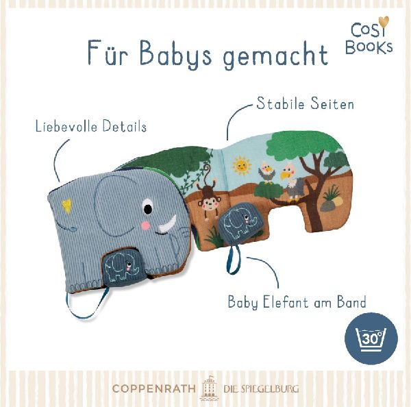 CosyBooks: Babys Spielbuch Kleiner Elefant