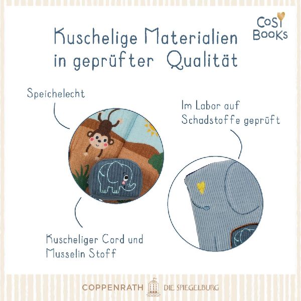 CosyBooks: Babys Spielbuch Kleiner Elefant
