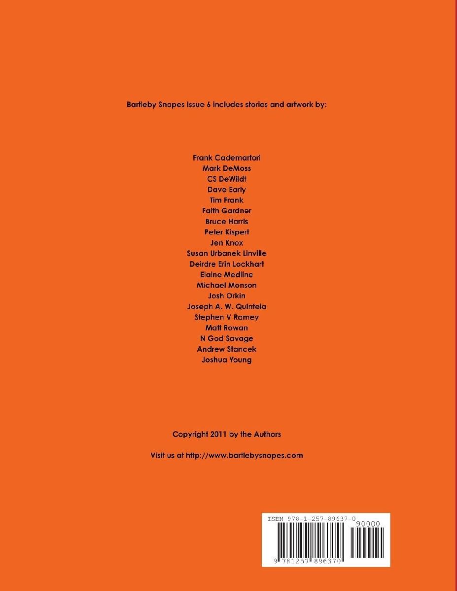 Bartleby Snopes Issue 6