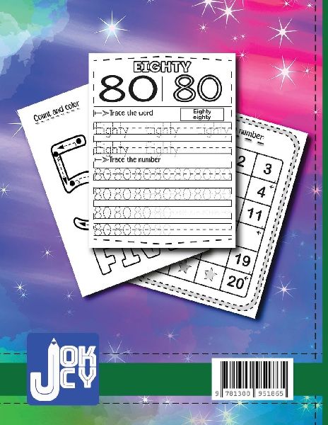 First Number Tracing Workbook for Kindergarten