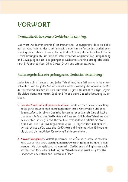 Gedächtnistraining für Senioren | Gehirnjogging für Naturliebhaber