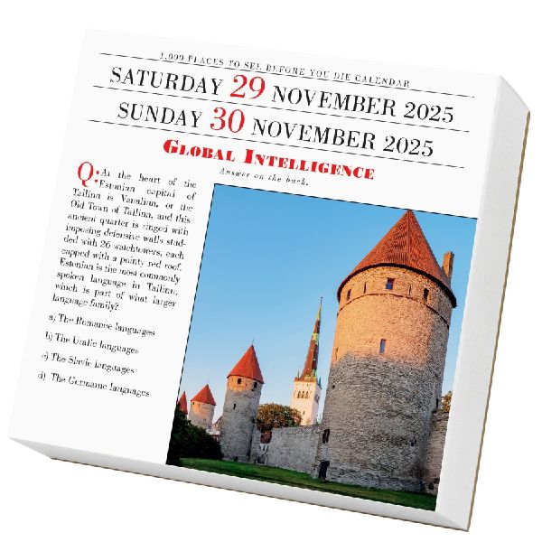 1,000 Places to See Before You Die Page-A-Day(r) Calendar 2025