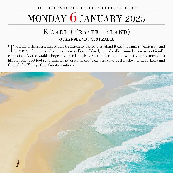 1,000 Places to See Before You Die Page-A-Day(r) Calendar 2025