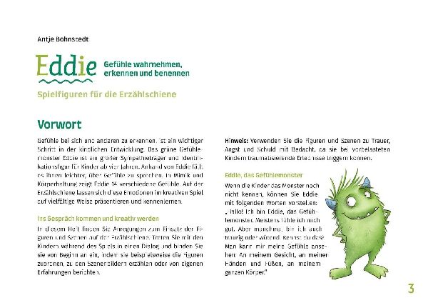 Eddie. Gefühle wahrnehmen, erkennen und benennen. Erzählschienen-Figurenset