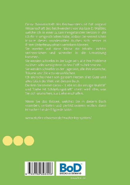 Deine Wissenschaft des Reichwerdens