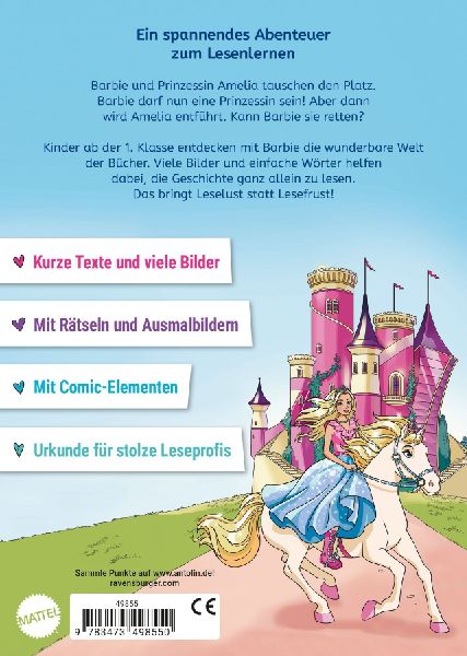 Barbie Princess Adventure: Prinzessin für einen Tag - Erstlesebuch zum Lesenlernen