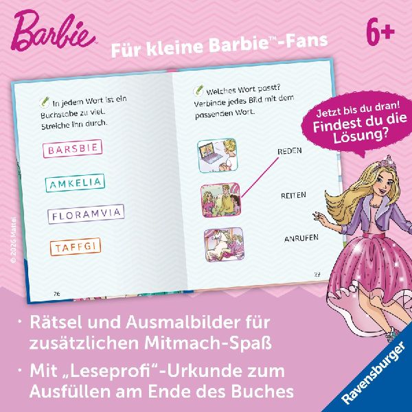 Barbie Princess Adventure: Prinzessin für einen Tag - Erstlesebuch zum Lesenlernen