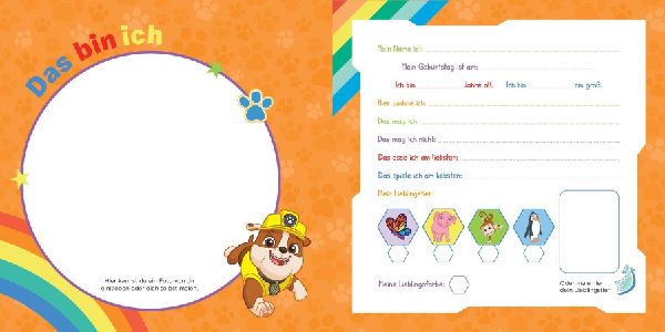 Paw Patrol: Ab heute bin ich Schulkind! Mein Erinnerungsalbum zum Schulanfang