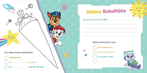 Paw Patrol: Ab heute bin ich Schulkind! Mein Erinnerungsalbum zum Schulanfang