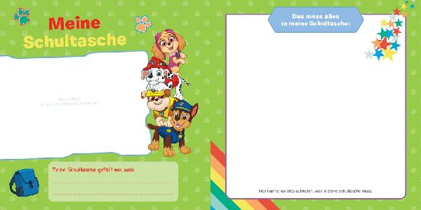Paw Patrol: Ab heute bin ich Schulkind! Mein Erinnerungsalbum zum Schulanfang