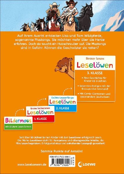 Leselöwen 3. Klasse - Freiheit für die Mustangs