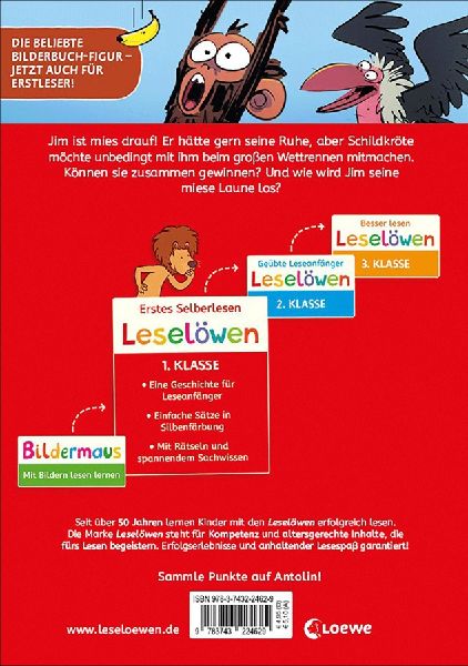 Leselöwen 1. Klasse - Jim ist mies drauf - Fertig, los...Banane!