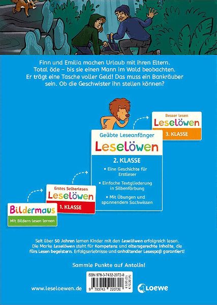 Leselöwen 2. Klasse - Das Versteck der Bankräuber