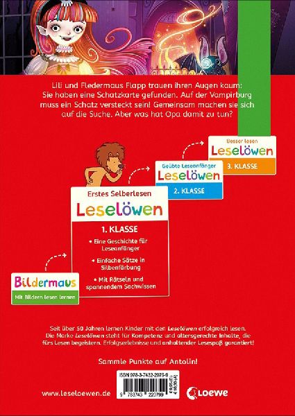 Leselöwen 1. Klasse - Der geheime Schatz der Vampire