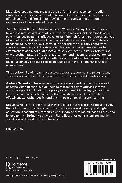 The Metrics of Teacher Effectiveness and Teacher Quality Research