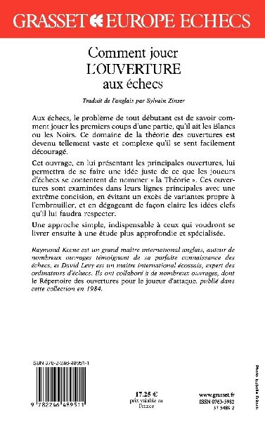 Comment jouer l'ouverture aux échecs