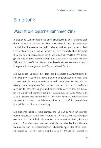 Amalgam im Mund... Was nun?
