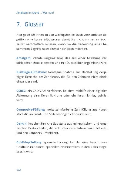 Amalgam im Mund... Was nun?