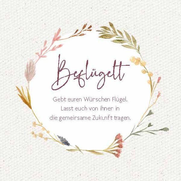Gebt euren Wünschen Flügel