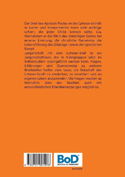 Jüngerschaft mit dem Epheser-Brief