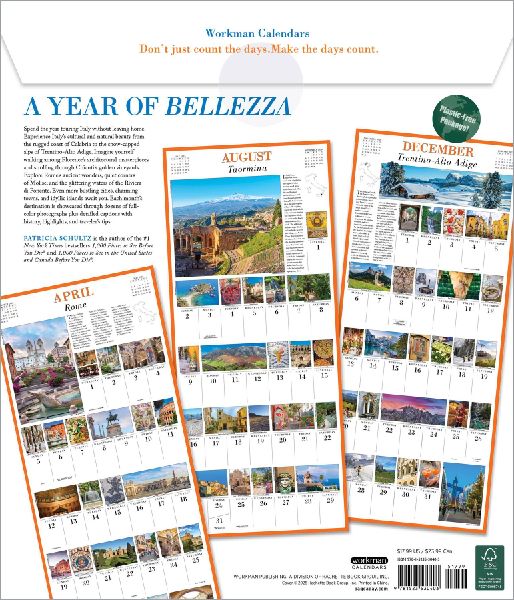 365 Days in Italy Picture-A-Day(r) Wall Calendar 2026