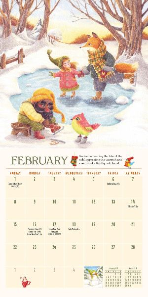 Gnome Life Mini Wall Calendar 2026