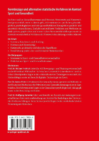 Normbezüge und alternative statistische Verfahren im Kontext Sport und Gesundheit