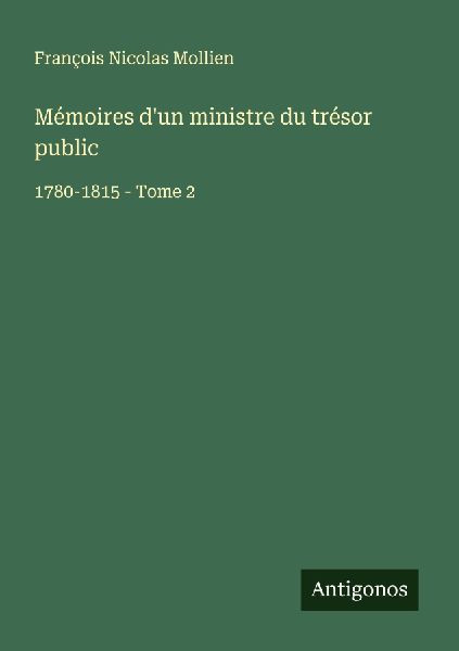 Mémoires d'un ministre du trésor public