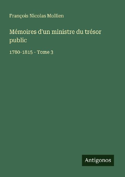 Mémoires d'un ministre du trésor public