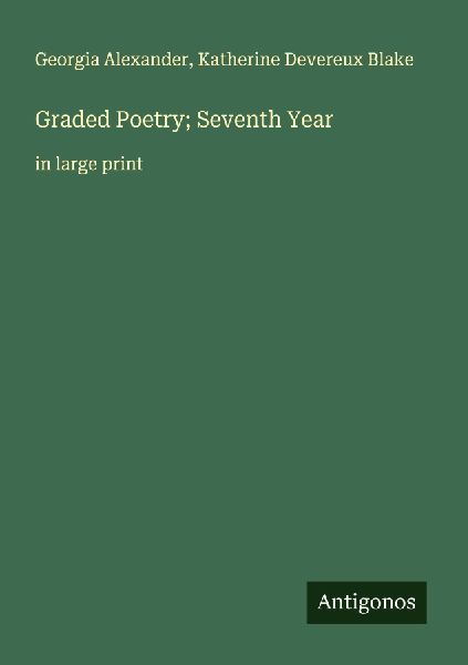 Graded Poetry; Seventh Year