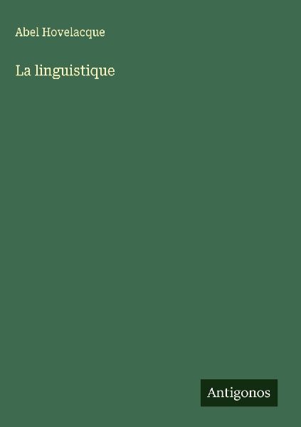 La linguistique